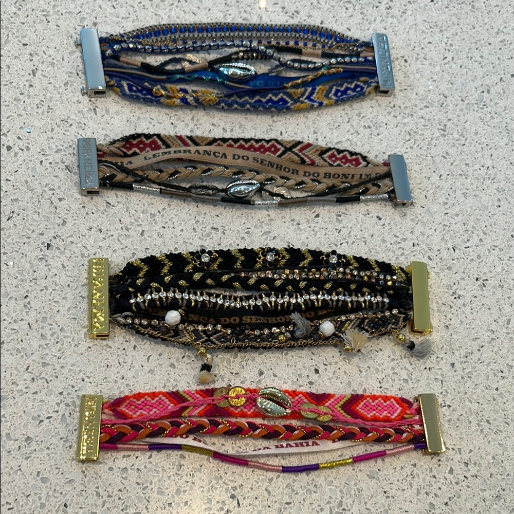 4 Hipanema Colorful Bohemian Bracelet Sets